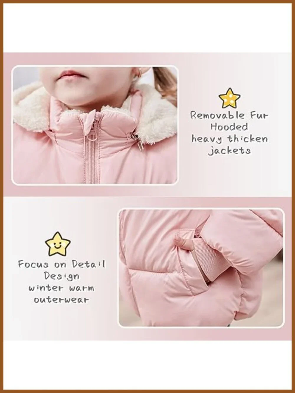 Toddler Puffer Down Alternative Jacket Hooded Winter Coat